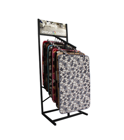 Steel blanket sample rug sample display rack